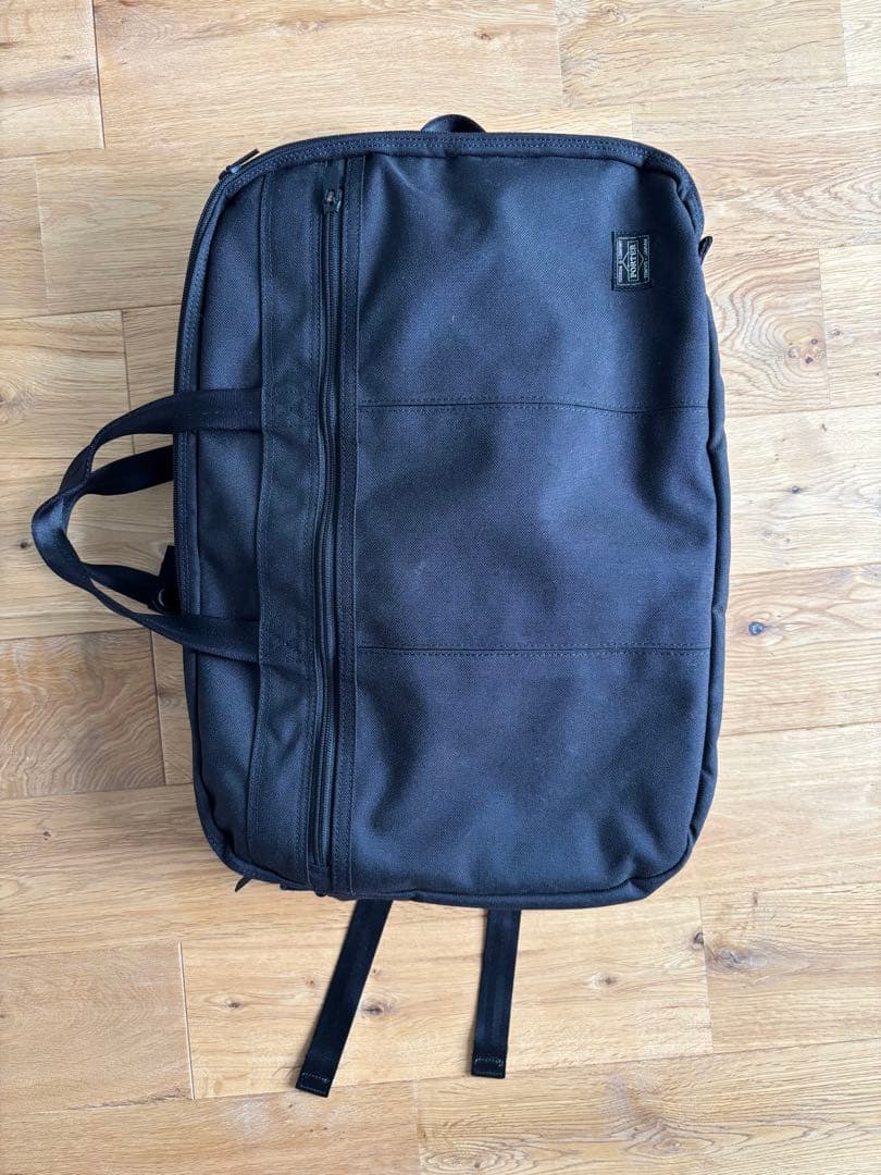 ポータービジネスバッグ　3way 黒　キャンバス地