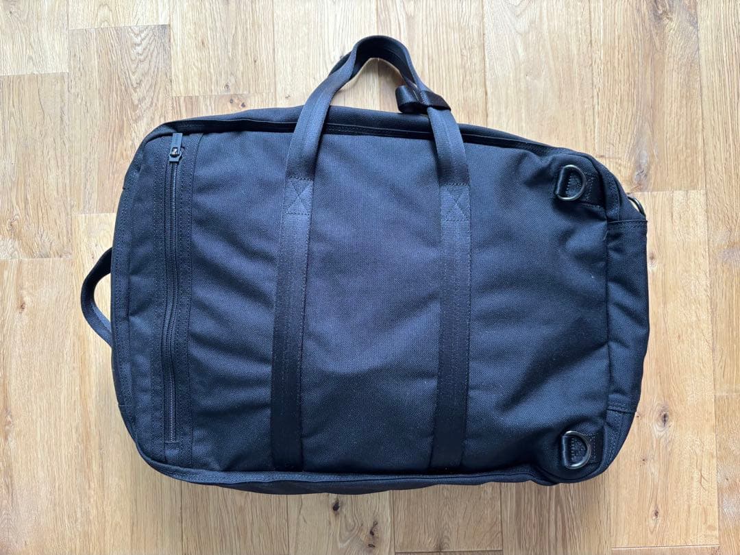 ポータービジネスバッグ　3way 黒　キャンバス地