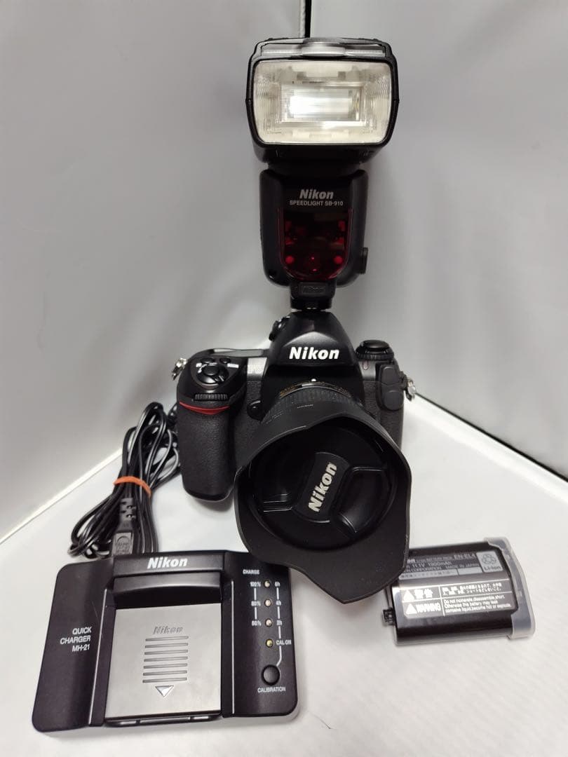 Nikon F6、SB-910、レンズ、MB-40、EN-EL4a、MH-21等