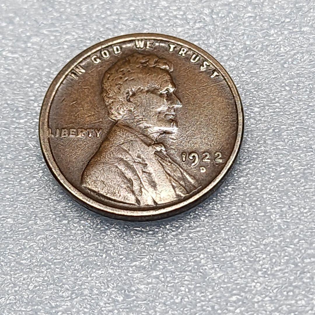 5782. 貴重 極美品 1922年 アメリカ リンカーン 麦 1セント 硬貨