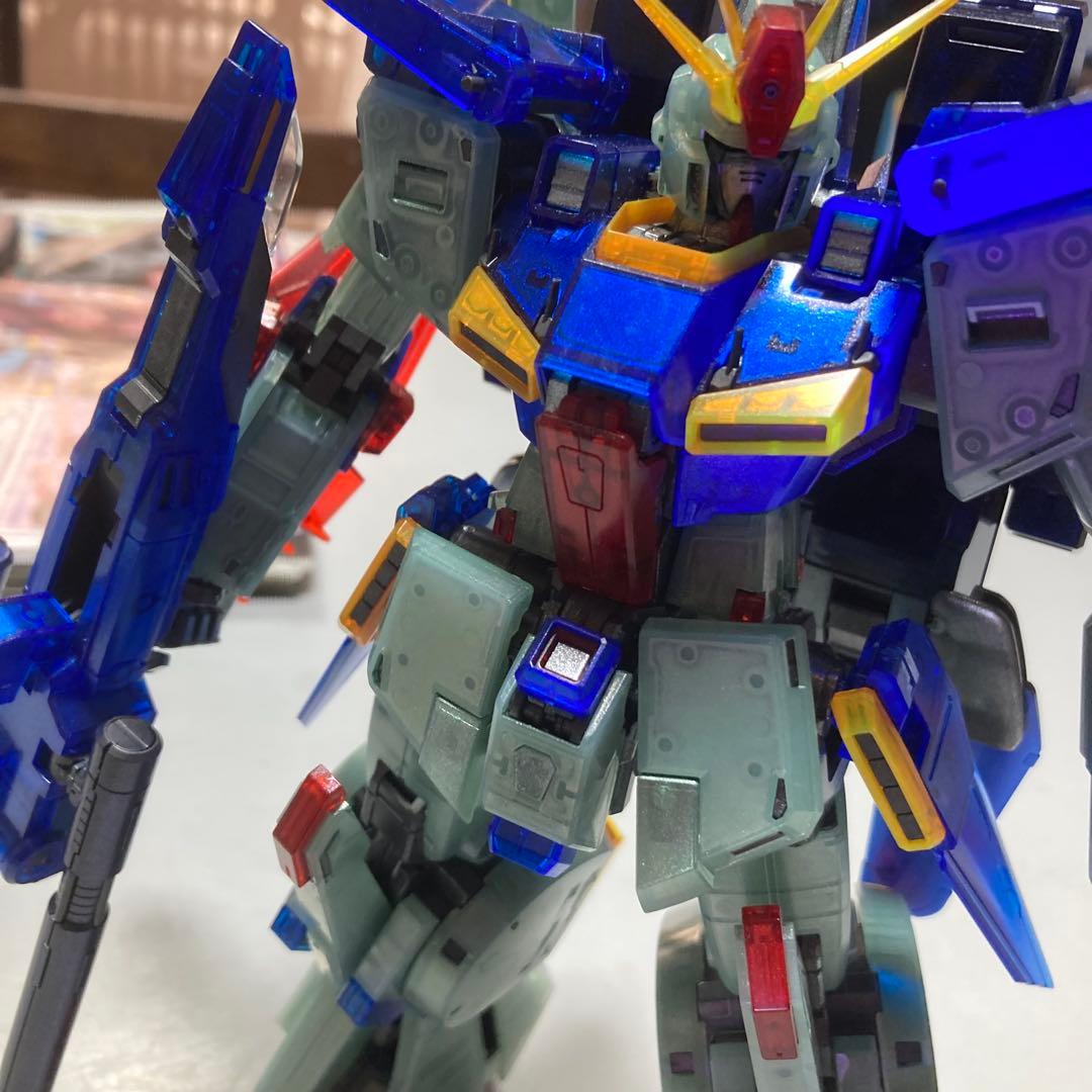 MGZZ GUNDAM \"Ver.Ka\" 限定版クリアメカニカルコアメッキ風塗装