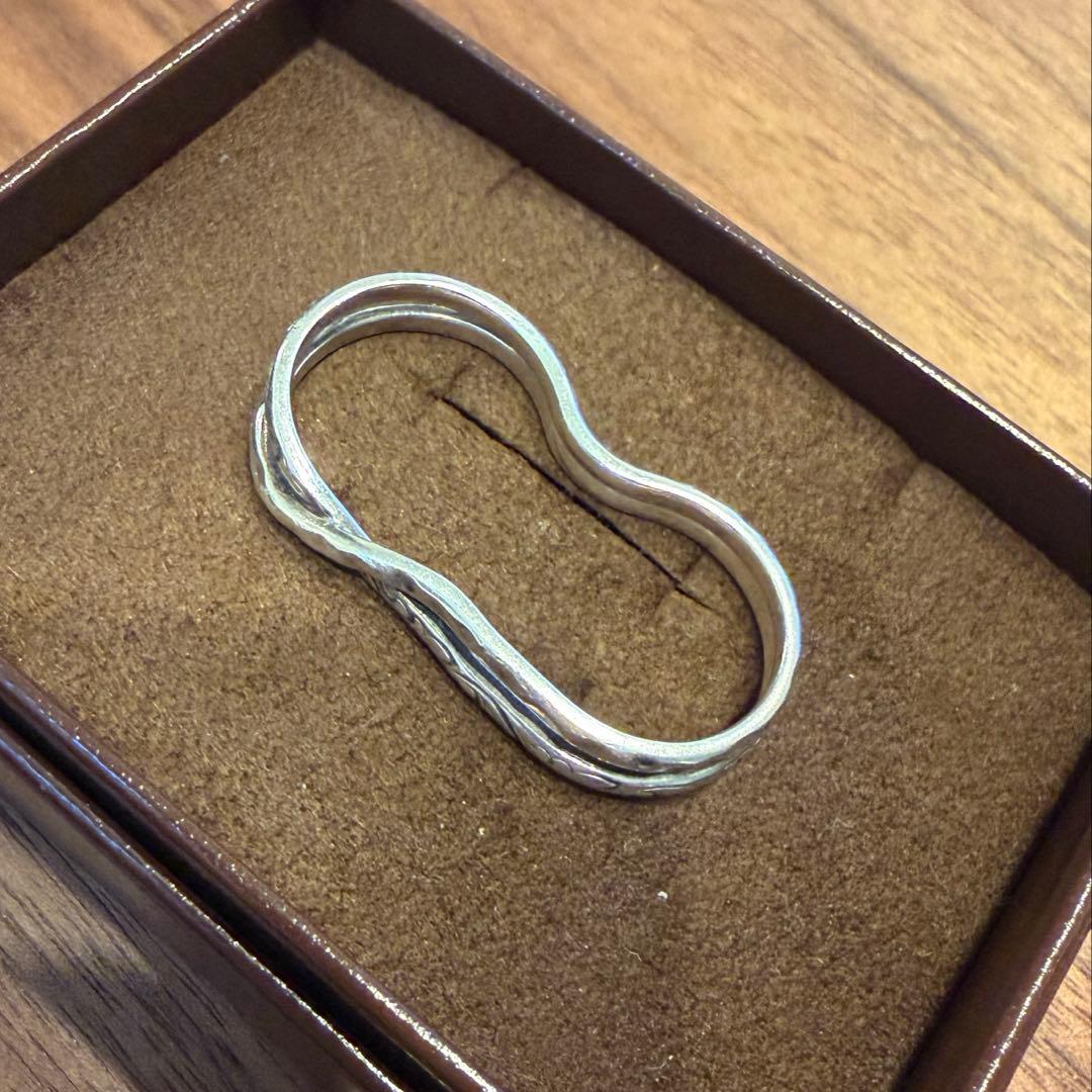 アガット　ダブルフィンガー　シルバーリング