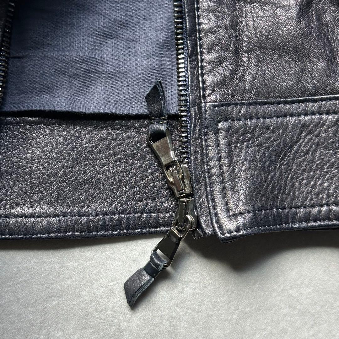 ふ*ん様 極美品 エンメティ ユリ ライダース シングル ラムスキン ダブルジッ