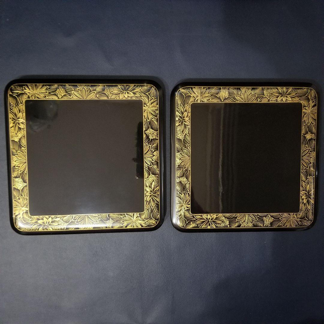 美品 輪島塗 布着本堅地 四段重 黒漆 極上菊花 沈金 蒔絵 重箱