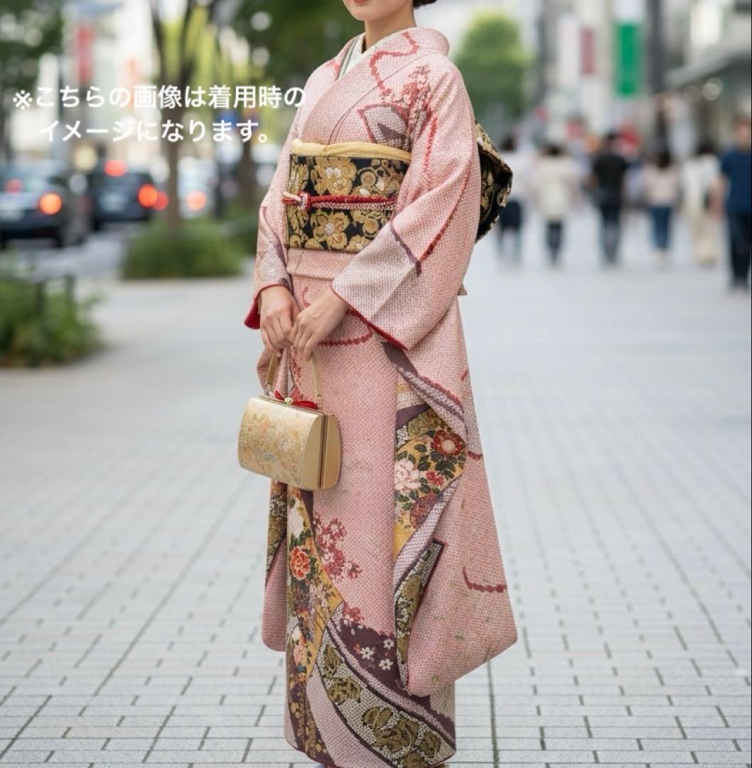 振袖　379F フルセット 5点セット　正絹 すべて正絹