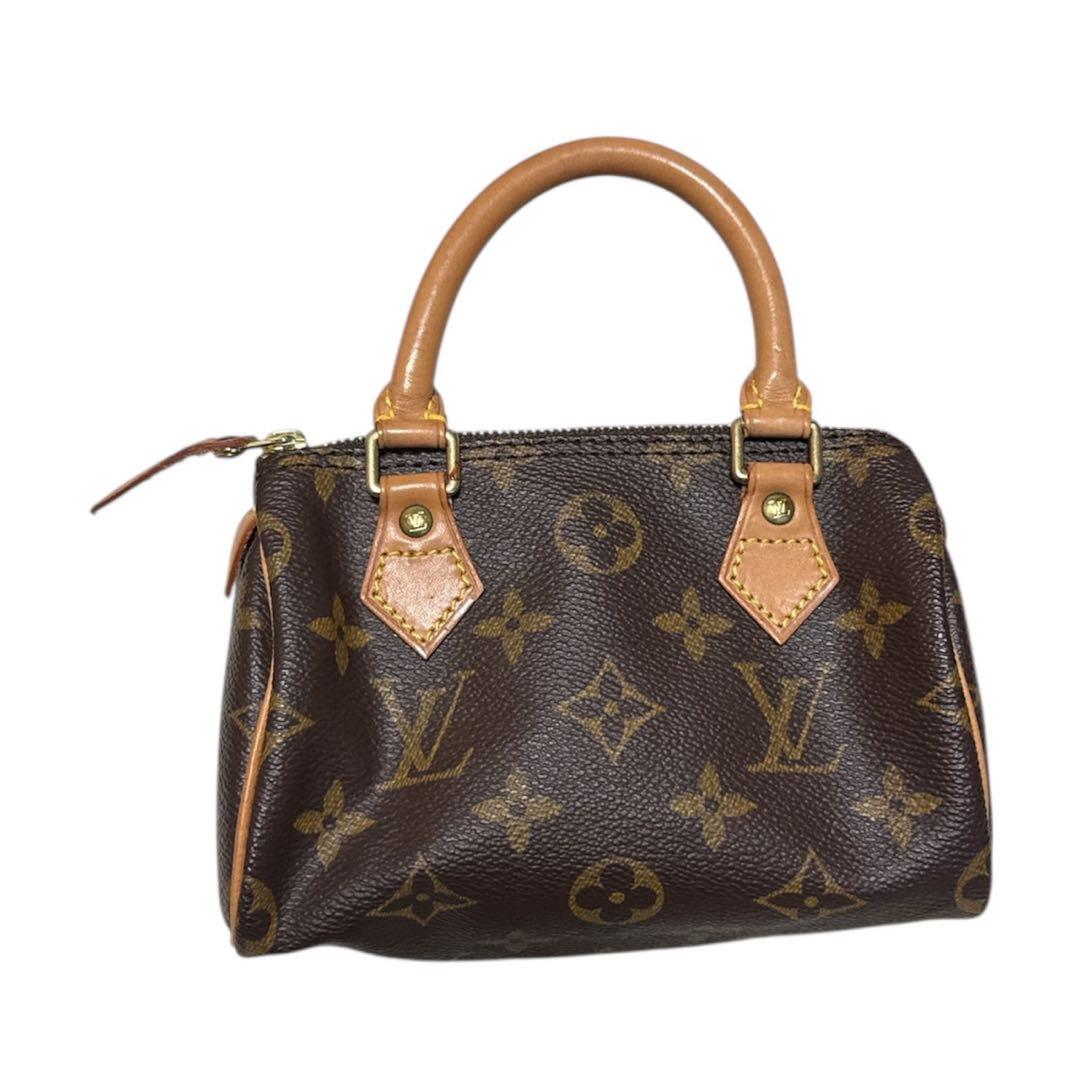LOUIS VUITTON ハンドバッグ モノグラムミニスピーディブラウン廃盤品