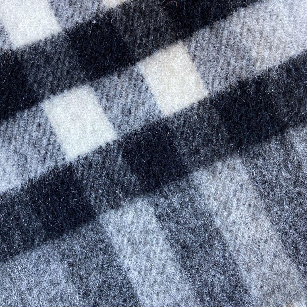 BURBERRY LONDN メリノウール　カシミヤ混　マフラー　ダブルフェイス