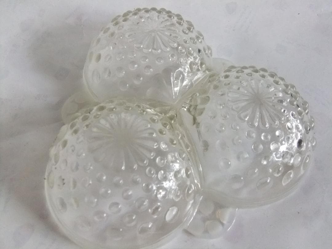 フェントン　アンティークガラス　小物入れ　Fenton silver crest