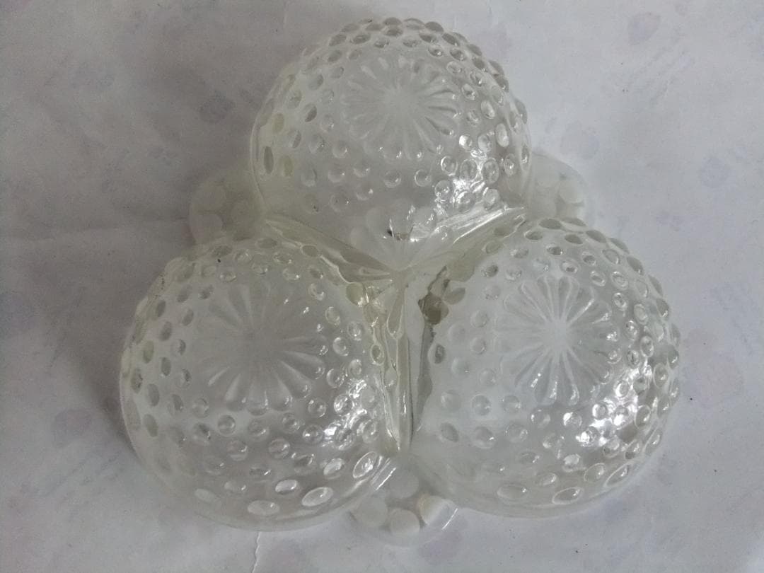 フェントン　アンティークガラス　小物入れ　Fenton silver crest