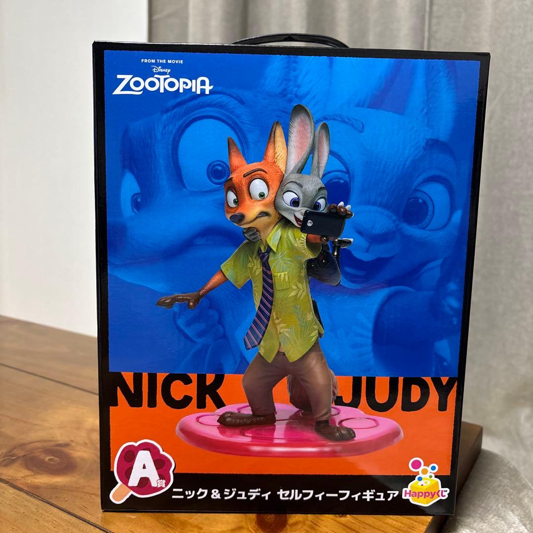 【新品未開封】ズートピア 一番くじ A賞 ニック&ジュディセルフィーフィギュア