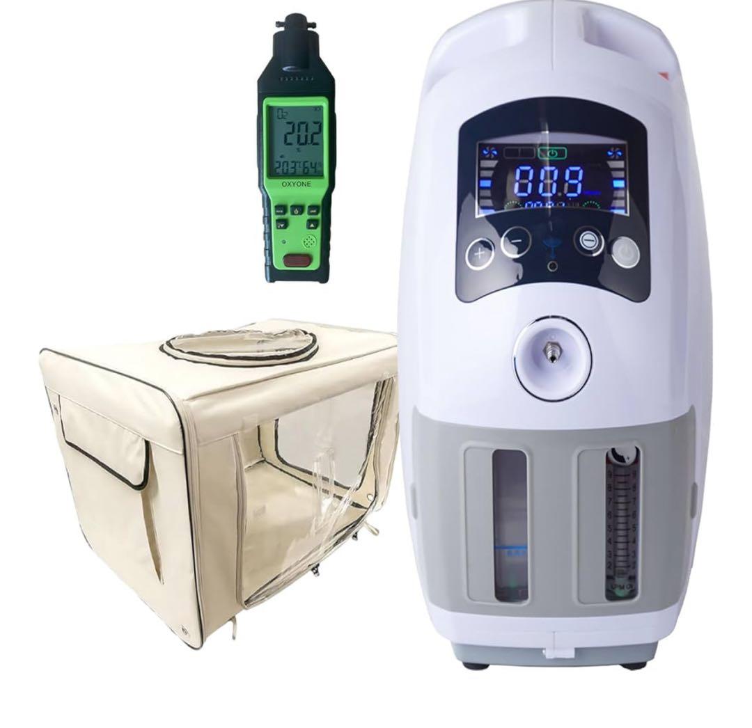 ペット向け酸素室酸素濃縮器酸素濃度計セッM小型犬中型犬猫