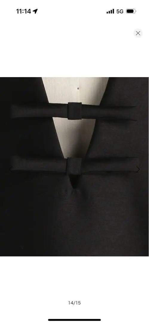 お値下げユナイテッドアローズワンピース ドゥロワーブラミンクブラックワンピース