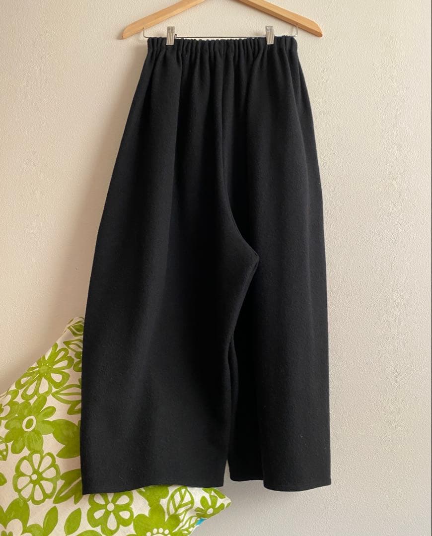 ヨーガンレール　2024冬　ウール天竺フェルトのワイドンパンツ　ババグーリ