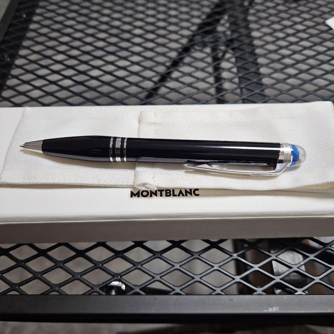 極美品 モンブラン スターウォーカー ボールペン ブルードーム 青インク