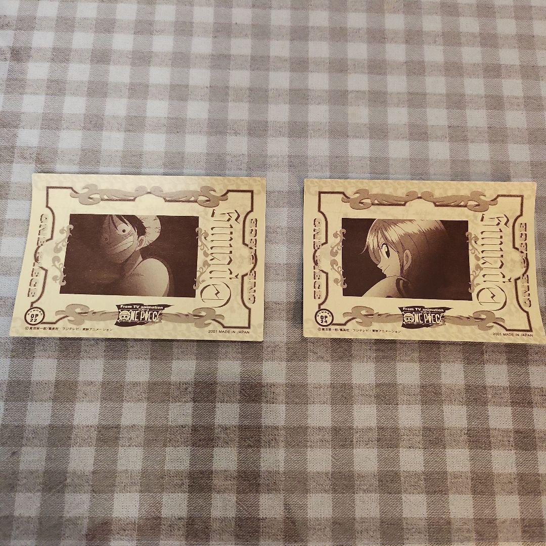 ワンピース　トレーディングステッカー カード アマダ レトロ