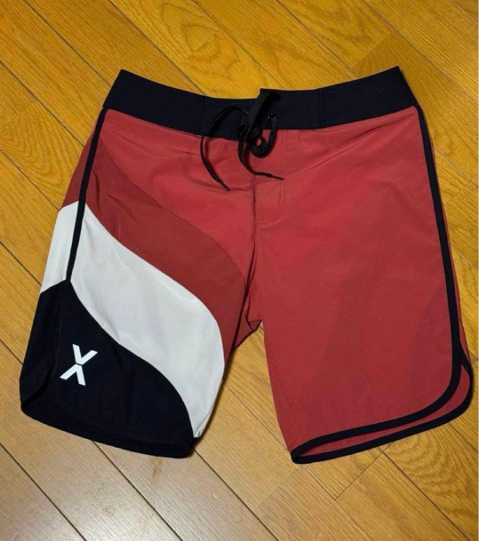 【さぼてん】VEATM サーフショーツLサイズ【RED】