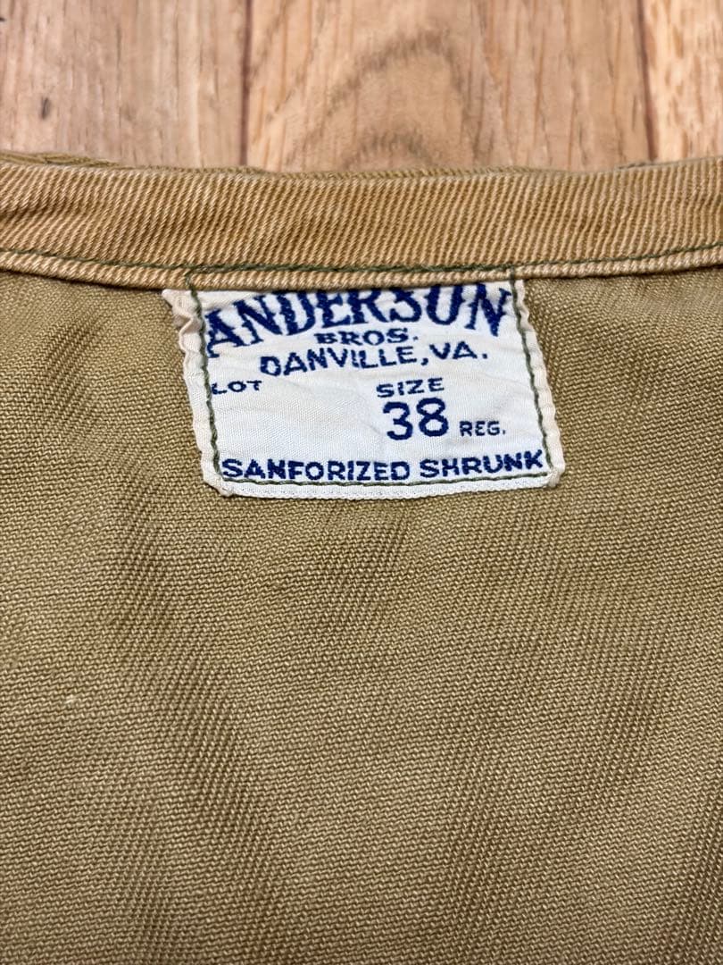 40s ANDERSON BROS シューティングジャケット ヴィンテージ 古着