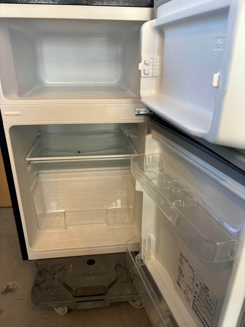 maxzen 冷蔵庫 ブラック 約87L