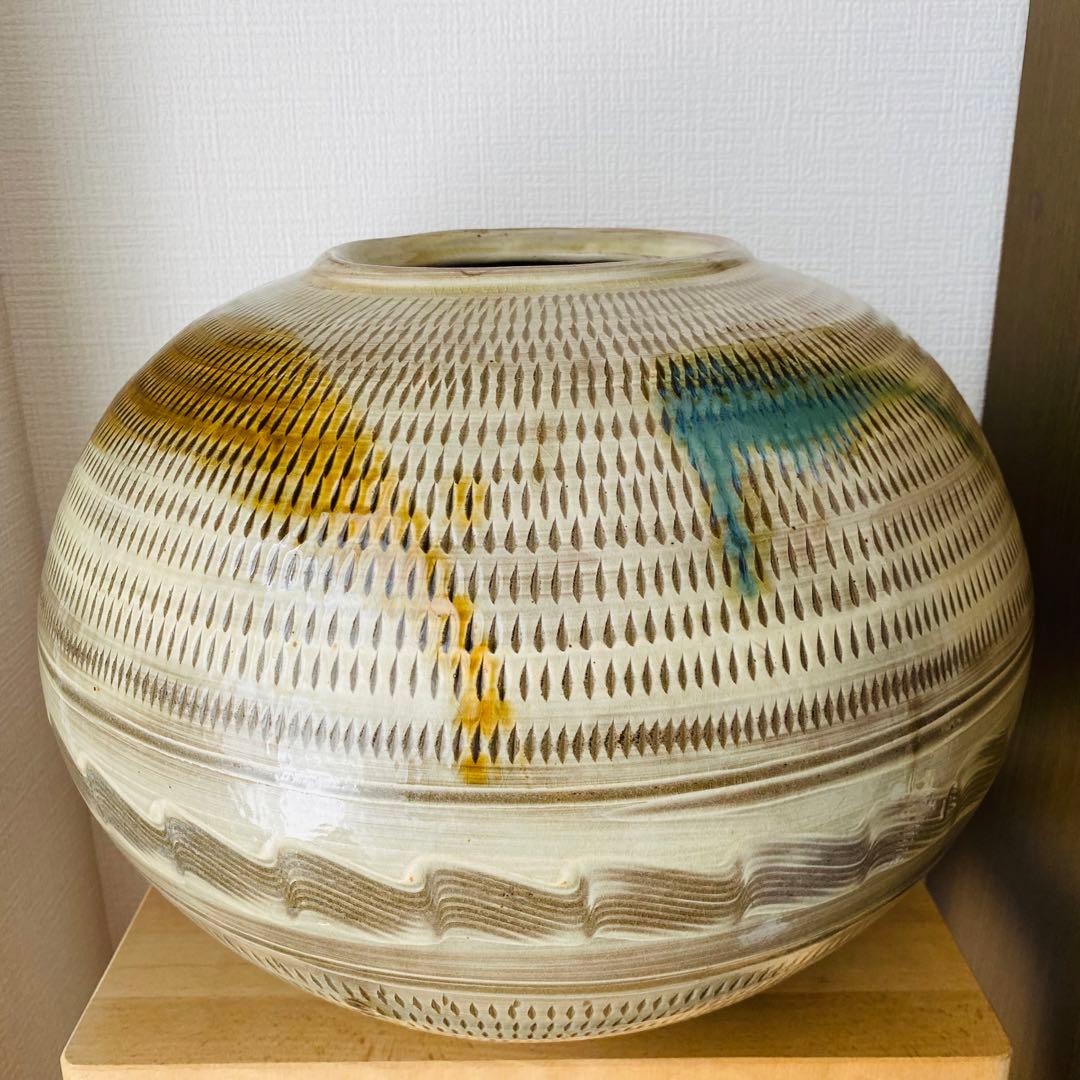 ⚫︎蔵出し　小石原焼　大花瓶　工芸品　　　　　　　　和ラ