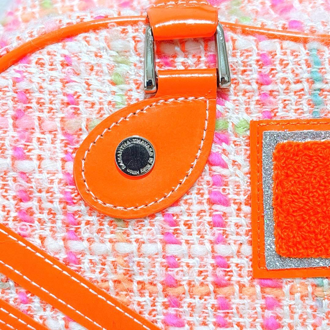 y2k サマンサタバサ×ニッキーヒルトン ミニボストンバッグ ツイード