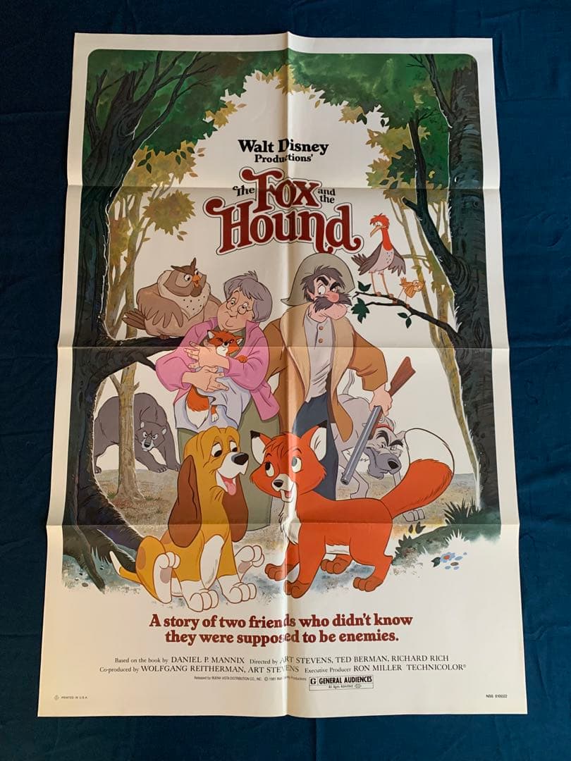 きつねと猟犬　USオリジナル映画ポスター