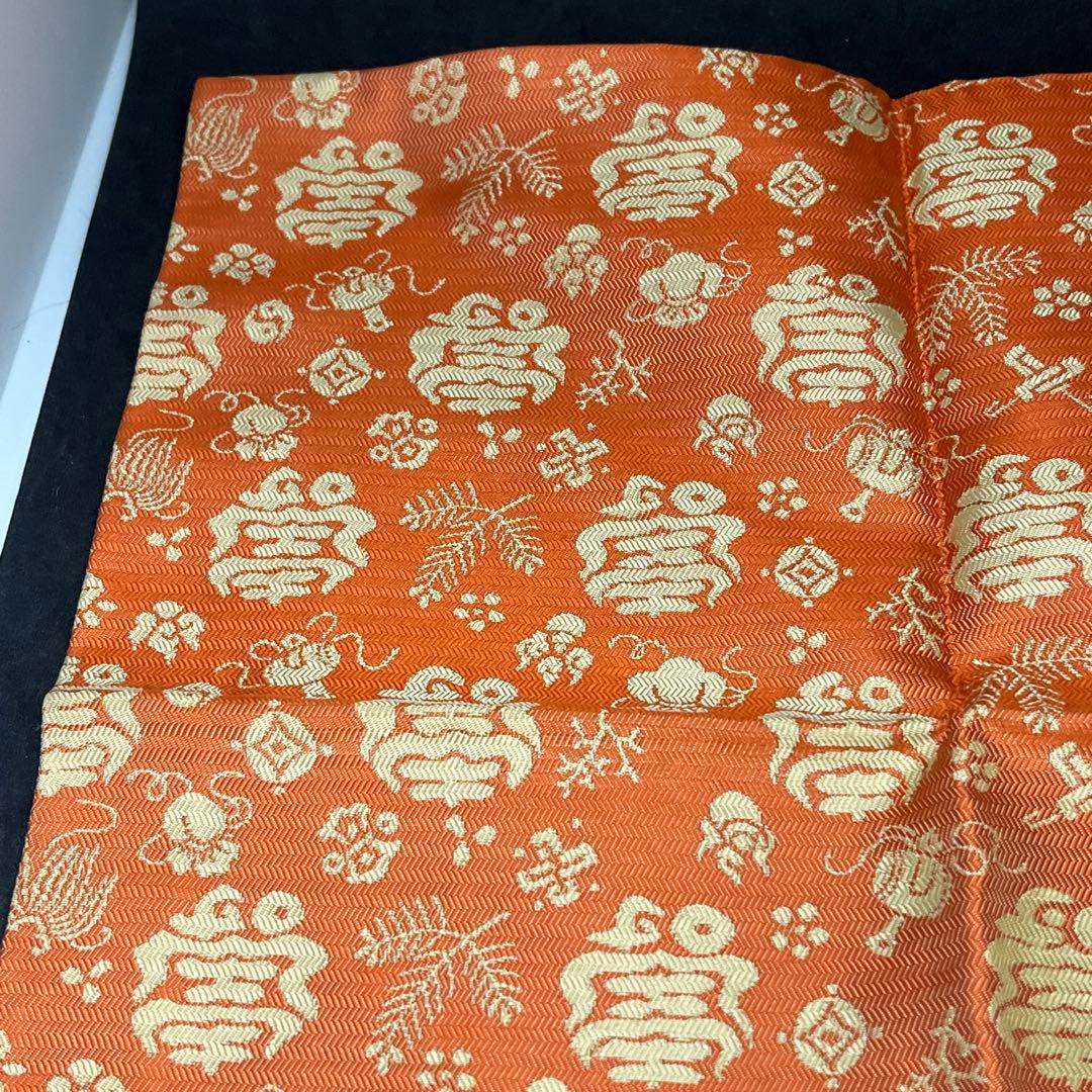 土田友湖　帛紗　『而妙斎宗匠御好 松宝紹巴』　ふくさ　茶道具　正絹　共箱