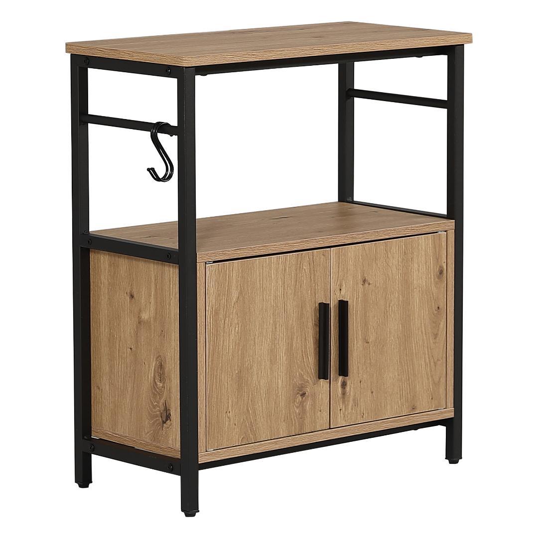 水槽台 水槽スタンド 耐荷重120kg 幅60cm 三段 フック付き 両開き扉