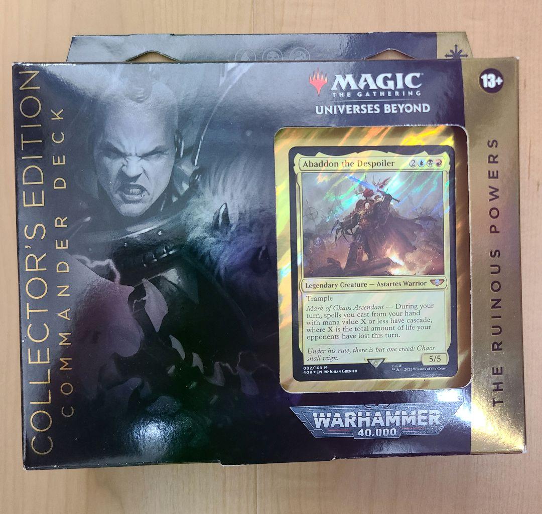 MTG 統率者デッキ ウォーハンマー40,000 禍つ神々の力 40k