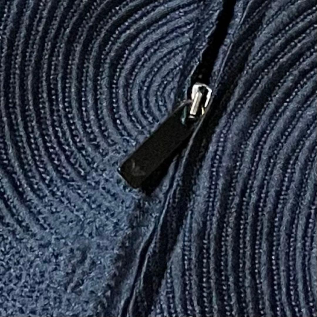 専用エンポリオアルマーニ 波状エンボス ボンバージャケット 48/L美品シルク混