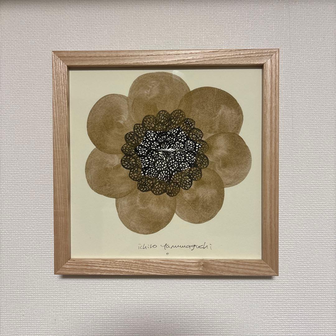 ［ＩＤＥＥ］アートポスター　山口一郎　 ＨＡＮＡ　－　ｈｅａｄ－ｇｏｌｄ