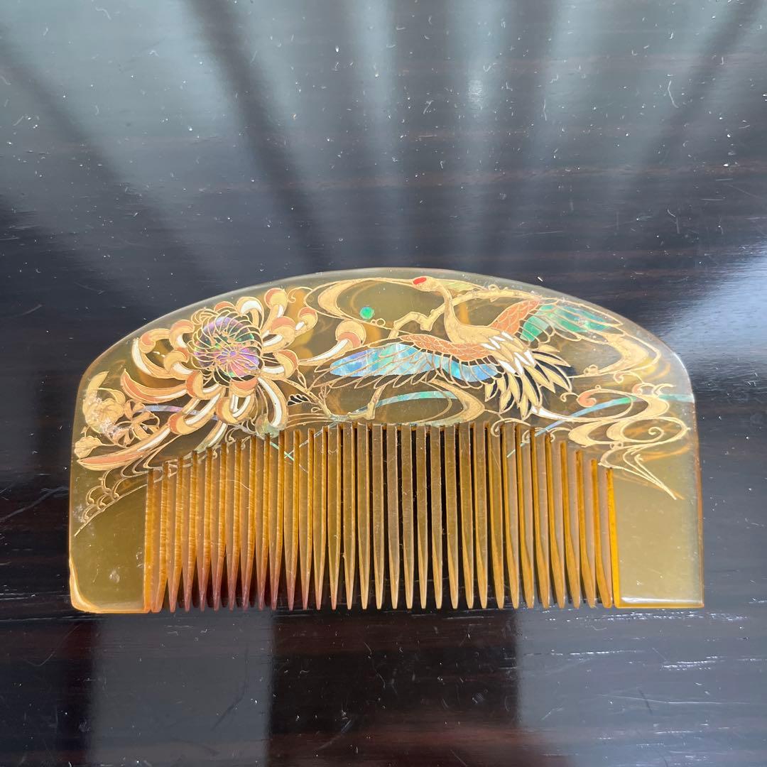 骨董　べっ甲調櫛