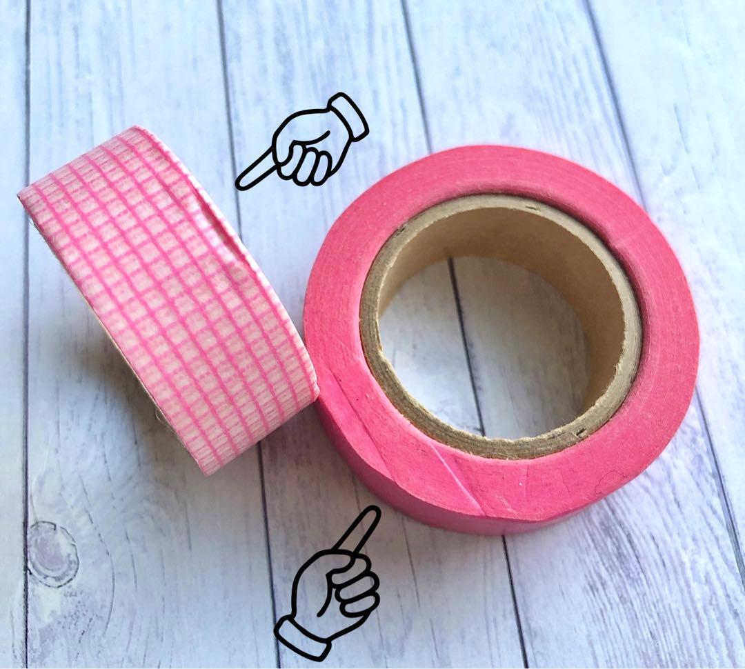 【レア】初期マークス　中古マスキングテープセット①　ベーシック　水玉　方眼　無地