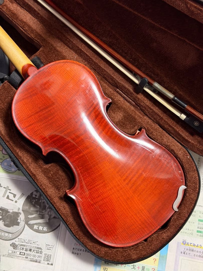ARS MUSIC 分数バイオリン 1/2 弓・ケース・肩当て付き