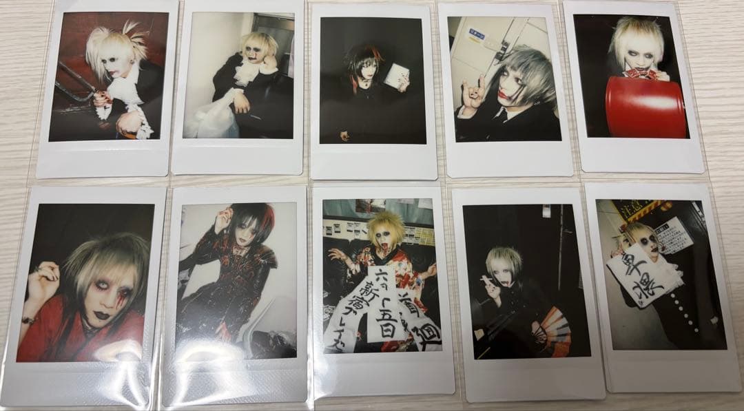 ⑥黒百合と影 烏名鳴 メメント・モリ 哀 チェキ 10枚セット