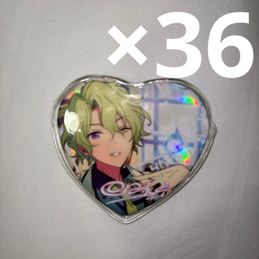 日和 願望缶 ハート型缶バッジ 36個