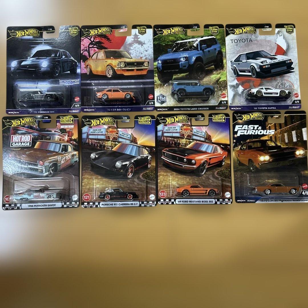 Hot Wheels カーカルチャー 8台セット ポルシェチェイス入り