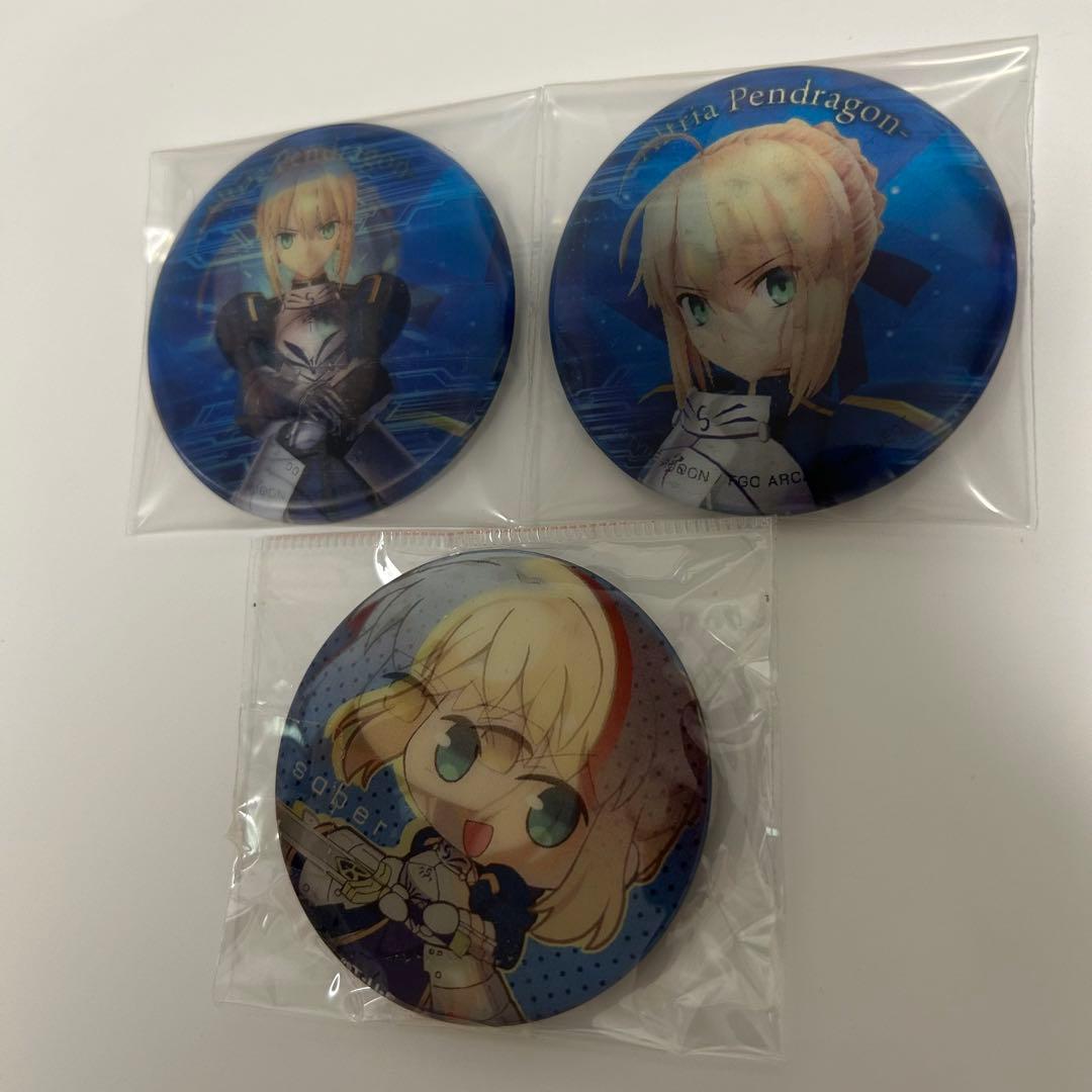Fate 缶バッジ　セイバー　アルトリア