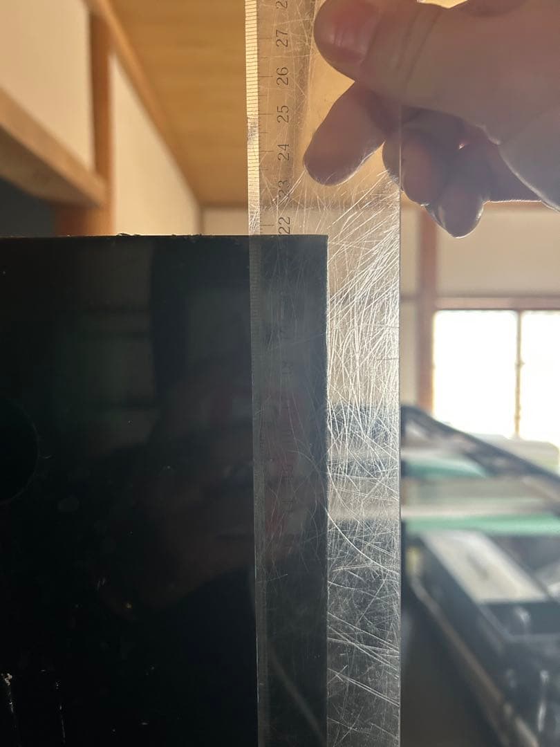 1500×600×550 アクリル水槽 上部フィルターセット蓋付き