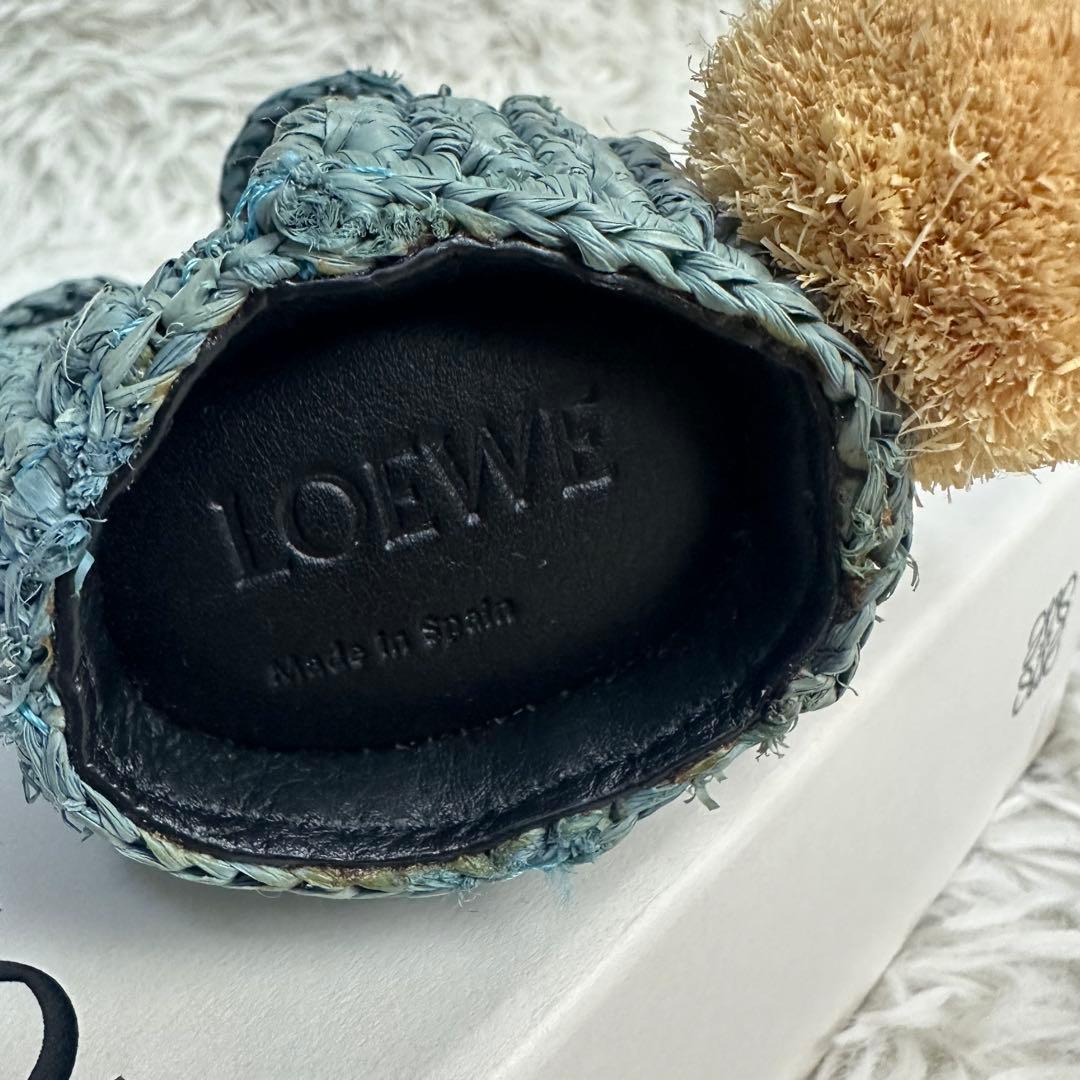 新品 ロエベ LOEWE ラフィア ラビット チャーム ケース