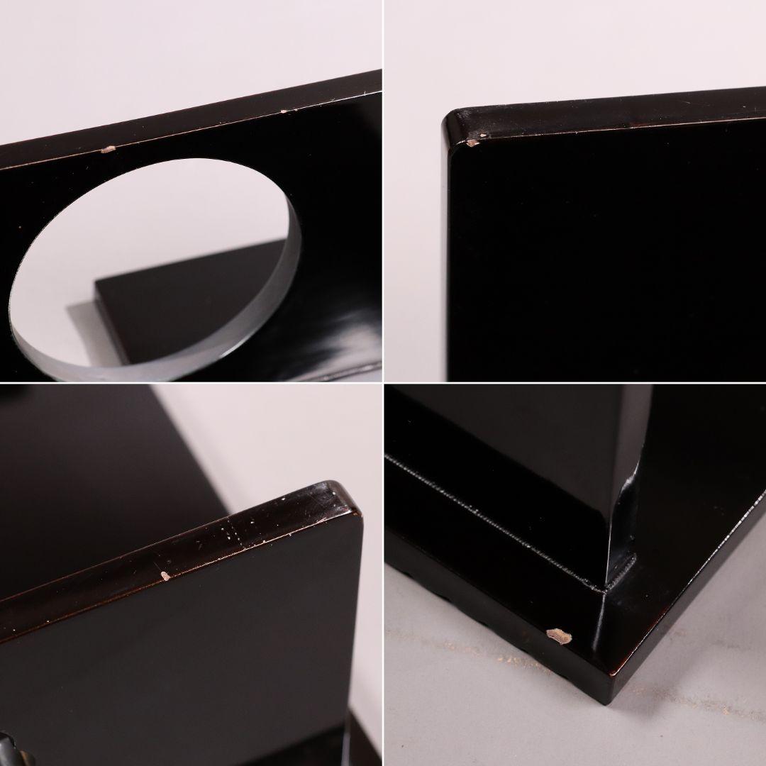 漆芸 桜ちらし蒔絵 花台 最大幅45.7cm 木製 卓 覆輪 雪輪 MA345