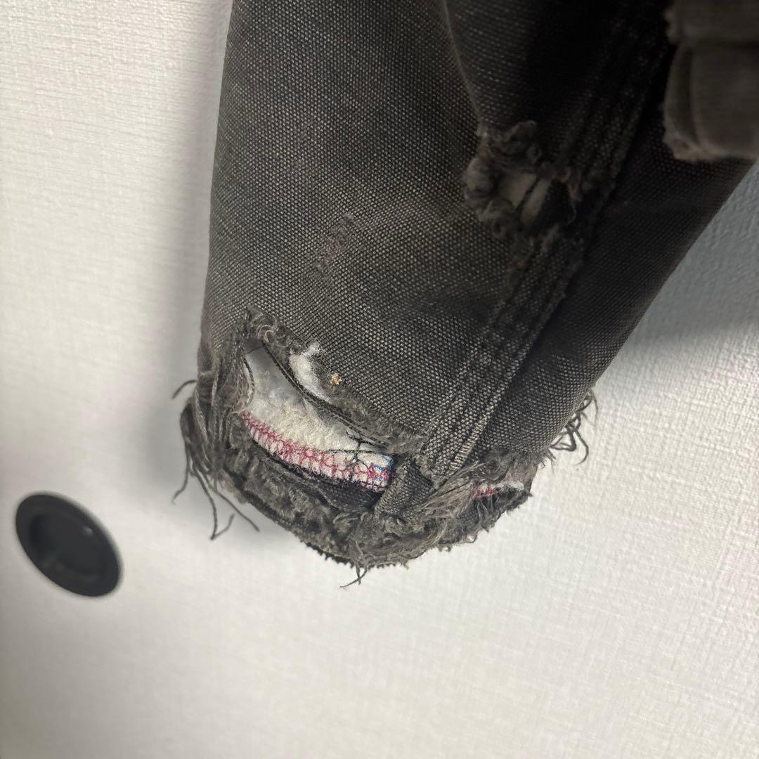 Carhartt ダークグレー トラディショナルジャケット　ボロ　フェード