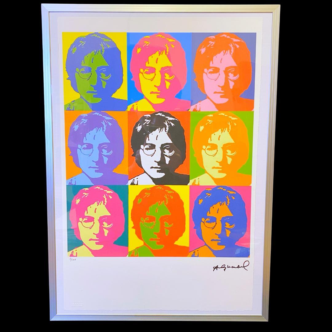 【模写】世界限定100枚!! アンディ・ウォーホル ジョン・レノン リトグラフ