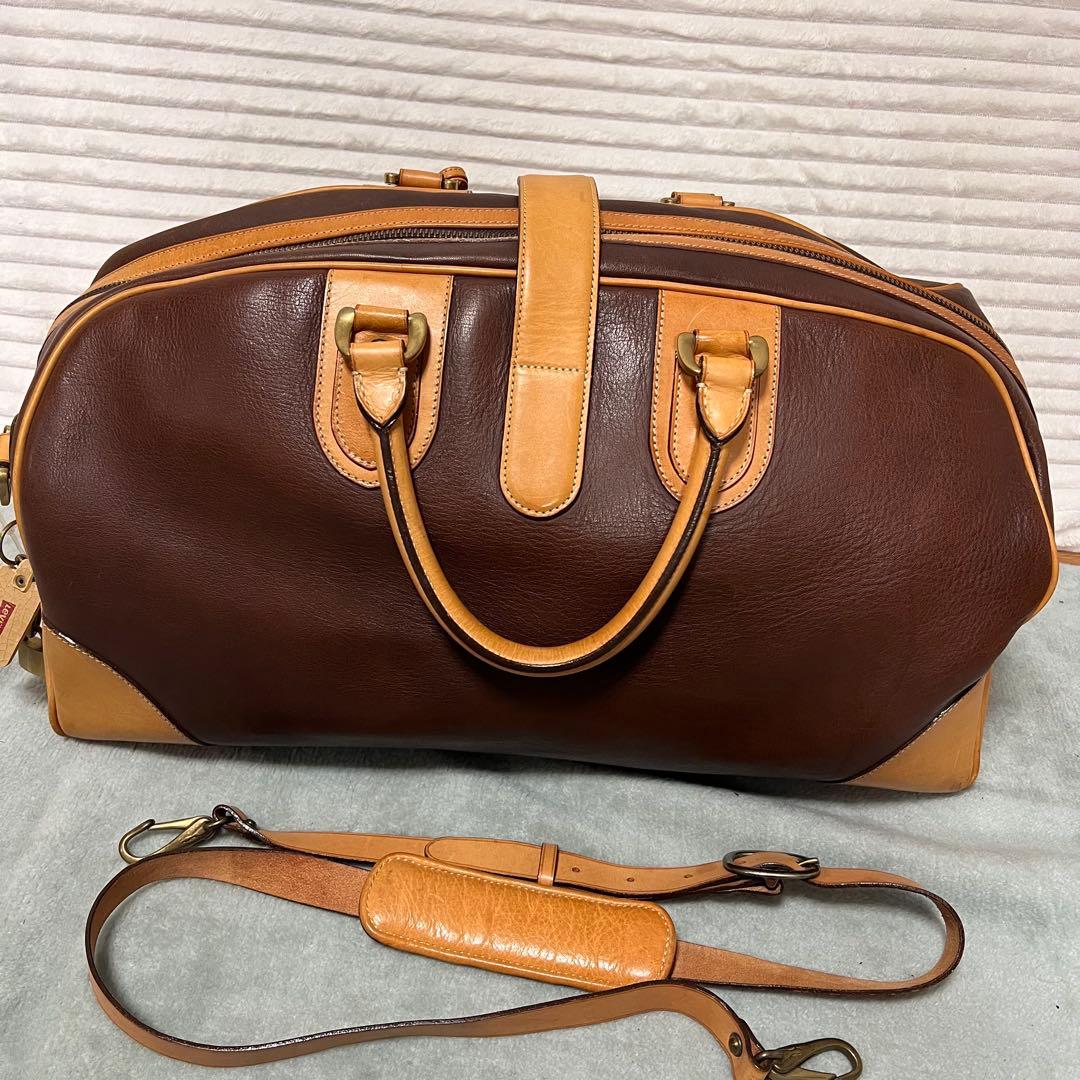 ソメスサドル SOMES SADDLE 2way ボストンバッグ 本革 茶