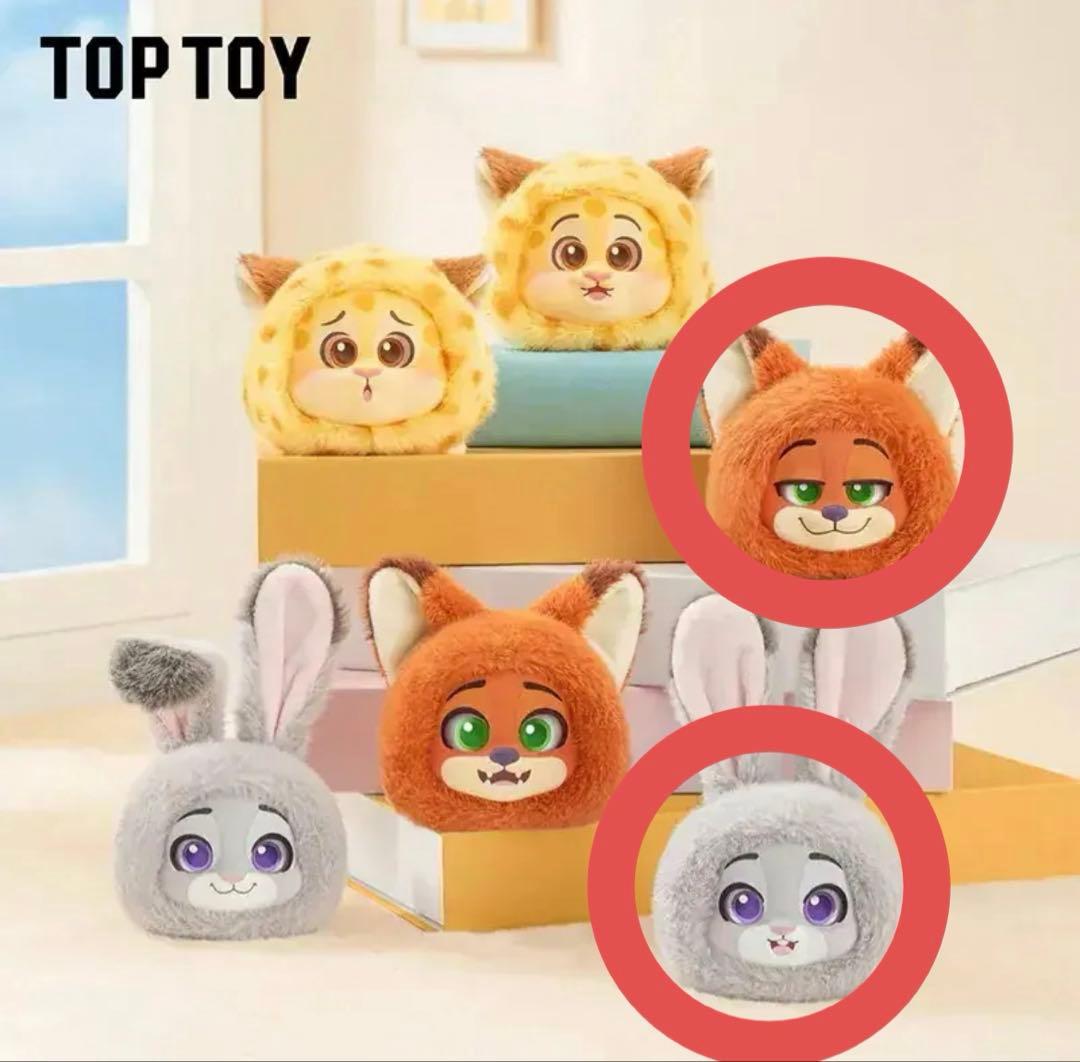 TOPTOY 正規品 ズートピア スマホ グリップ ジュディ ニック 2点セット