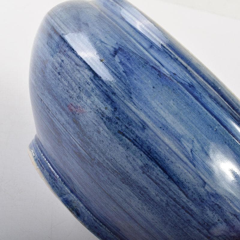 茶道具　旺祥寺窯　槙啓州作　青釉　建水　共布共箱　N　6736