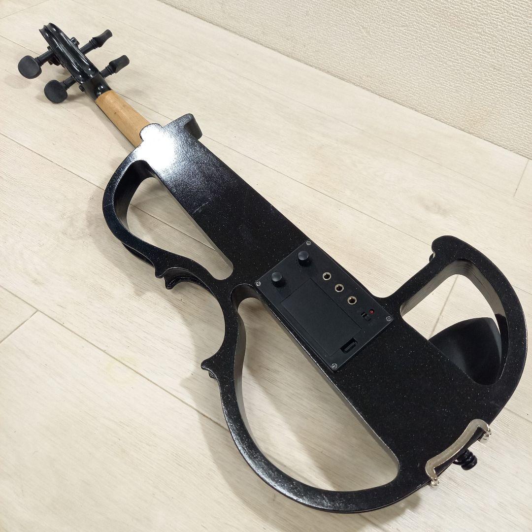 ノーブランド エレキバイオリン 4/4size メタリックブラック