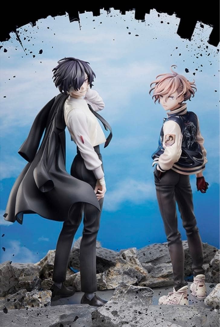 文豪ストレイドッグス　太宰治　中原中也　15歳　フィギュア　特典缶バッジ付き②