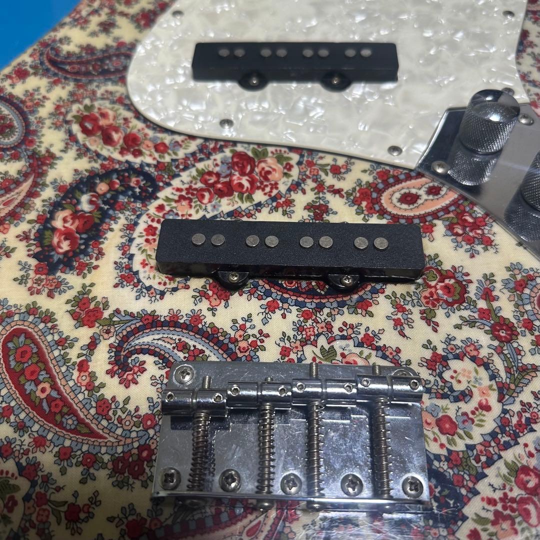 POS ジャズベースタイプ ペイズリー ジャンク リフィニッシュ