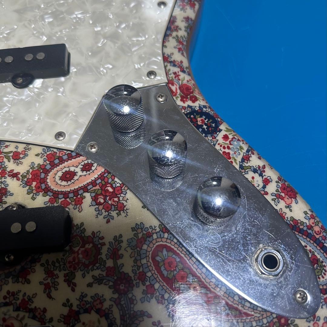 POS ジャズベースタイプ ペイズリー ジャンク リフィニッシュ