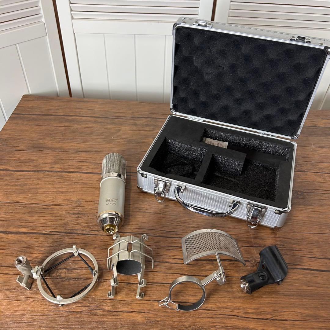 MXL　V67G-HE　コンデンサーマイク　ハードケース付き